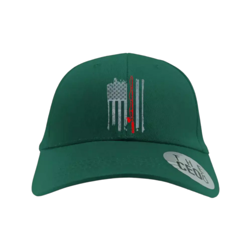 Fishing Rod American Flag Embroidered Baseball Hat