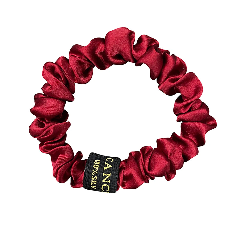 100% Natural Mulberry Silk Hair Ties Elastic Ponytail Holders No Damage for Women Girls 19 Momme 1.5CM