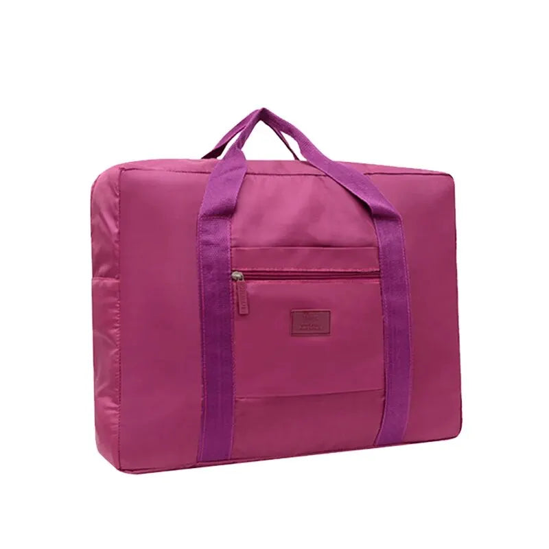 Compact & Foldable Travel Duffel Bag: Lightweight, Gender-Neutral Tote for Convenient Carry-On Luggage, Perfect for Weekends Awa