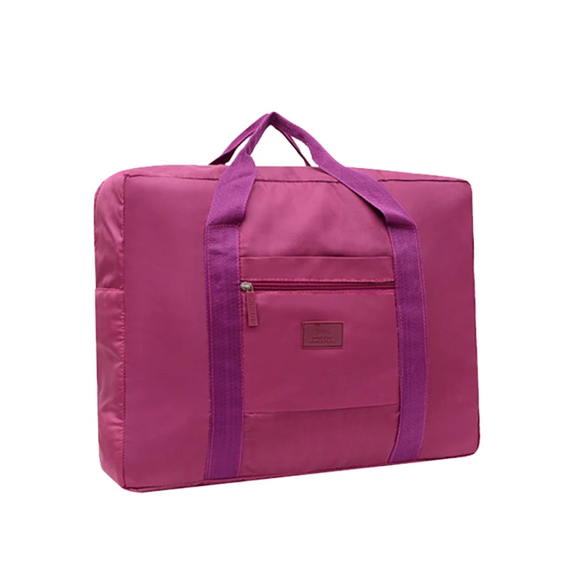 Compact & Foldable Travel Duffel Bag: Lightweight, Gender-Neutral Tote for Convenient Carry-On Luggage, Perfect for Weekends Awa