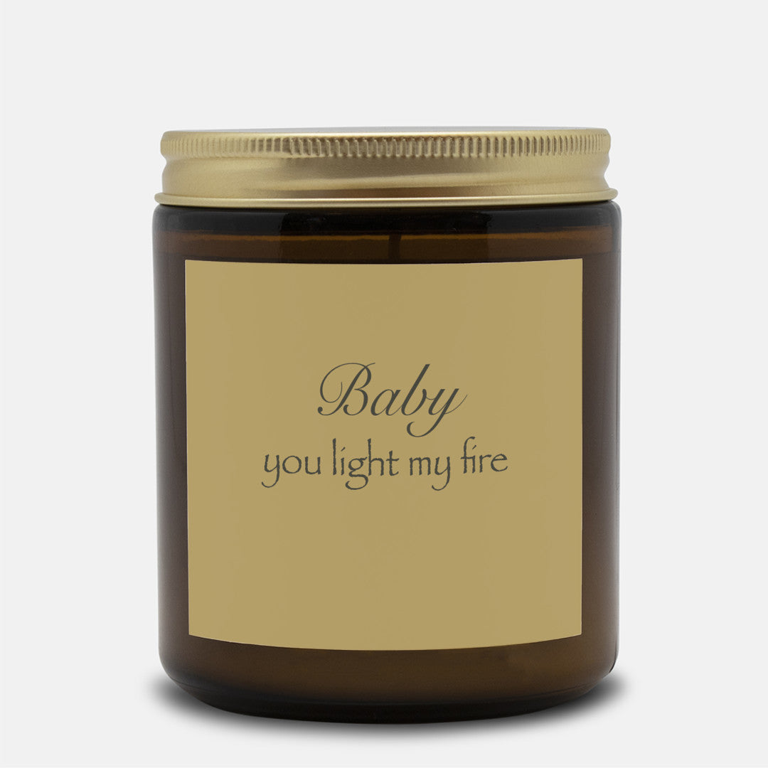 "Baby, you light my fire" Non-toxic Candle in Blackberry Vanilla