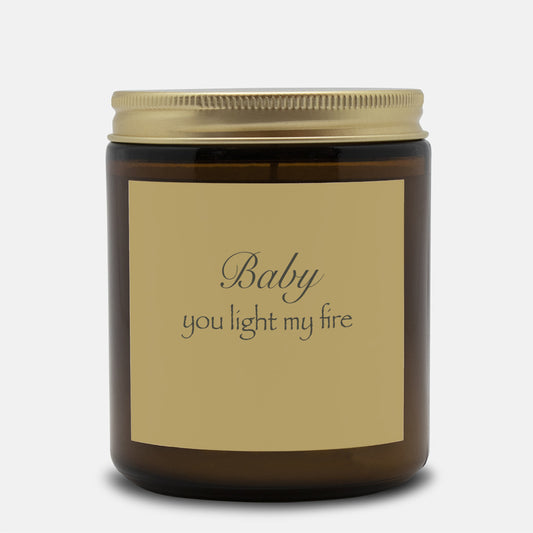 "Baby, you light my fire" Non-toxic Candle in Blackberry Vanilla