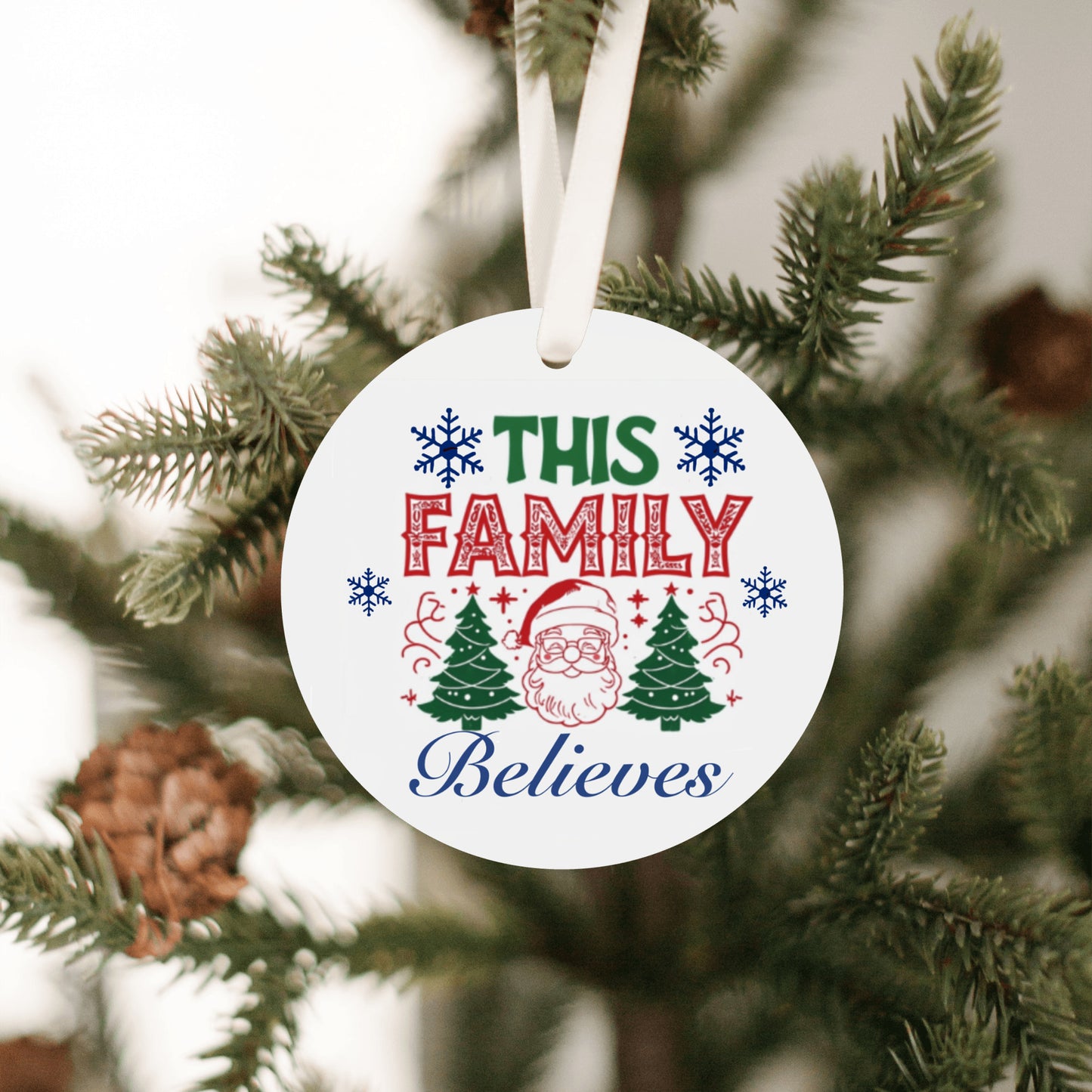 This Family Believes Christmas Ornament