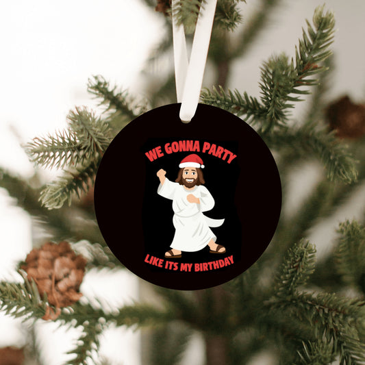 Funny Jesus Christmas Ornament