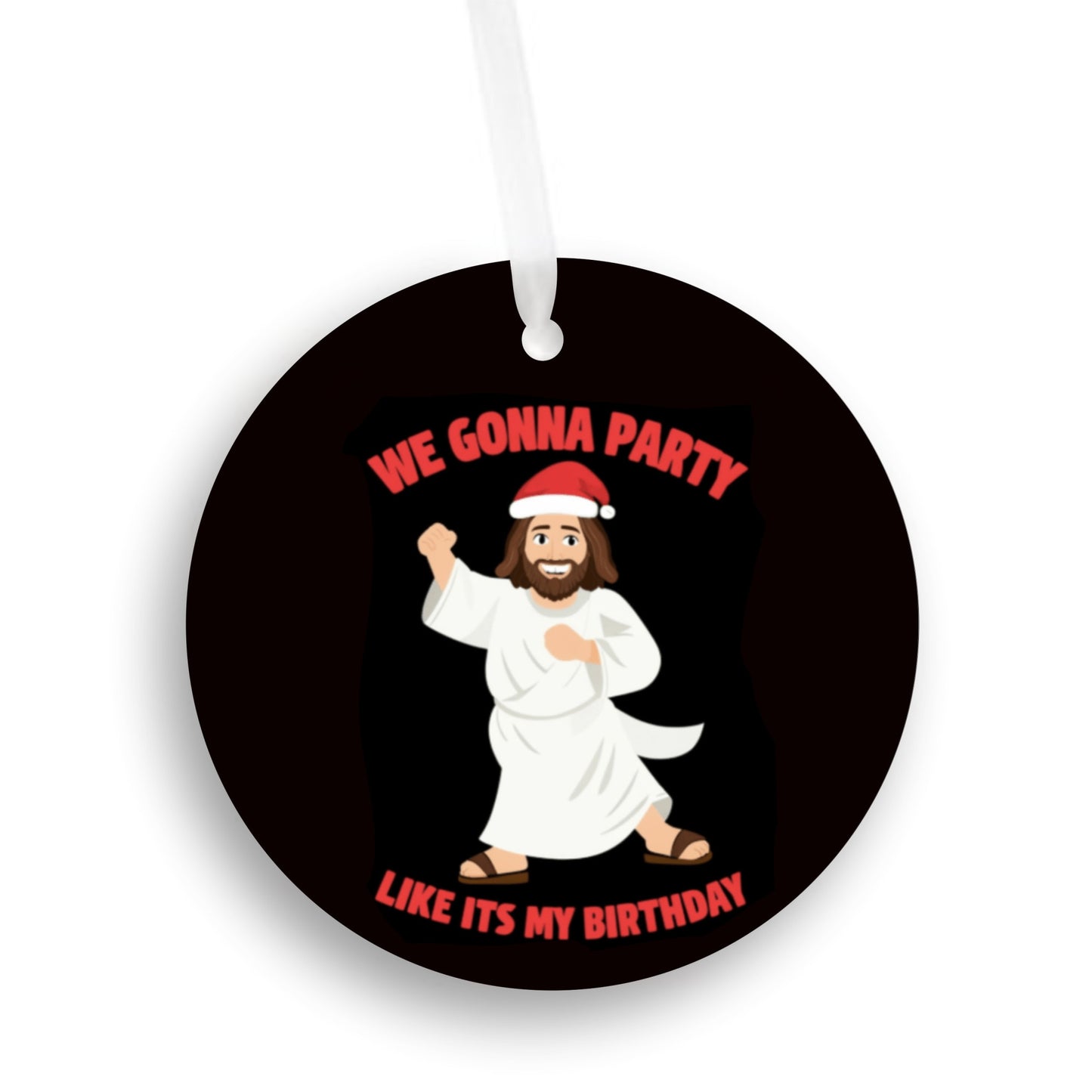 Funny Jesus Christmas Ornament